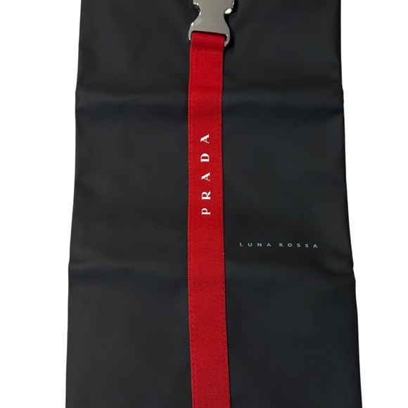 Prada Luna Rossa Ocean black travel pouch toiletry bag